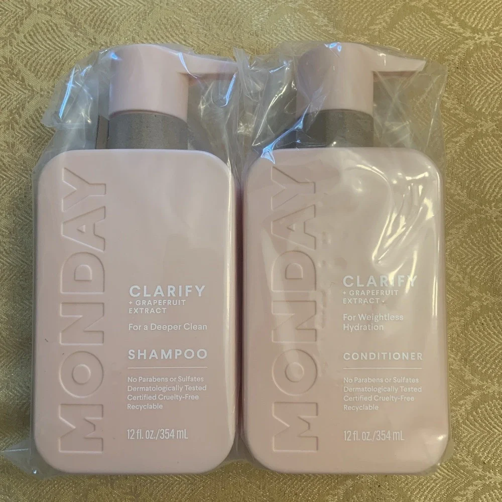 Clarify Shampoo and Conditioner Set 12 oz for Oily Hair Made with Grapefruit Ext
